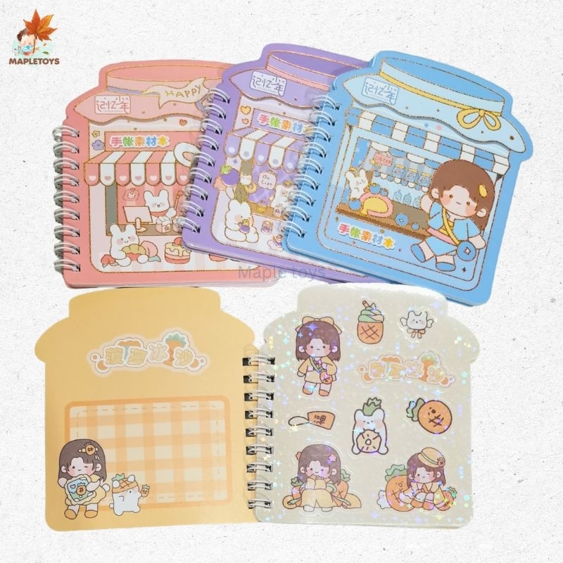 

Buku sticker glitter mini stiker Hiasan diary