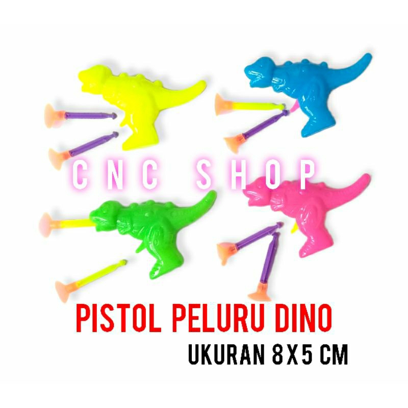 Pistol Dino Tembak Kaca Mini Mainan Anak Murah