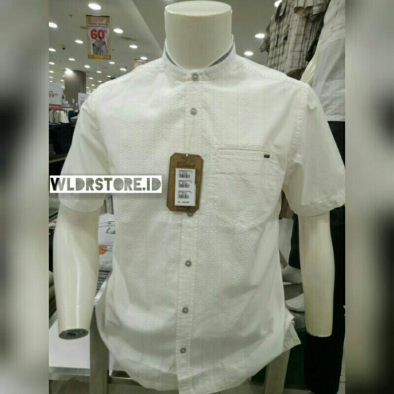 BAJU KOKO WATCHOUT LENGAN PENDEK~WS802010003.PUTIH TULANG