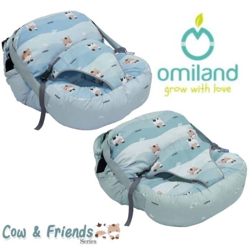 Omiland sofa bayi multifungsi cow and friend series