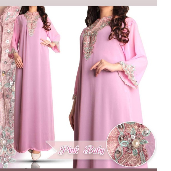 Gamis/Kaftan Payet Chiffon Cerruty Import Kaftan Original Premium