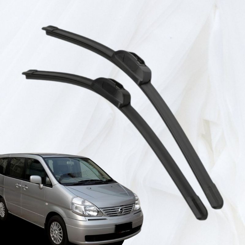 Wiper Frameless Full Karet Nissan Serena C24 ukuran 24&quot;-14&quot;