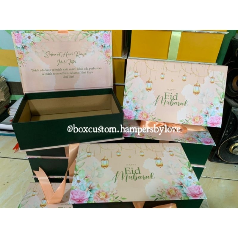 

Box Idul Fitri / Box Hampers Lebaran / Box Kue Kering isi 3 Toples