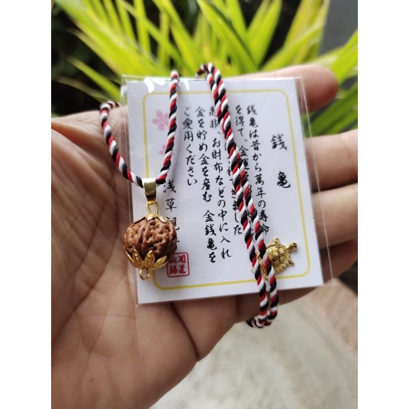 Kalung Tridatu Genitri Rudraksha Bali Handmade