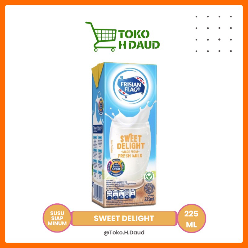 

Frisian Flag UHT Sweet Delight 225 ml || Toko H daud
