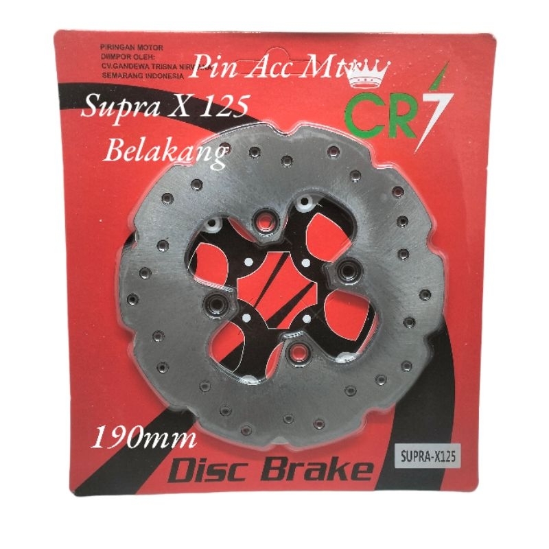 Piringan Disc Cakram Breke Belakang PNP Motor Supra X 125 /Supra X 125 Fi/Supra X 125 Helm/Blade New / CS1/KTM/SONIC PNP Uk-Diameter 190mm Belakang
