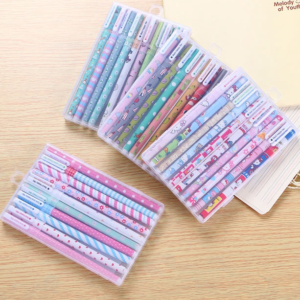 

10PCS COLOR PULPEN/BALLPOINT/BOLPEN WARNA GEL 0.5MM / BALLPOINT LUCU