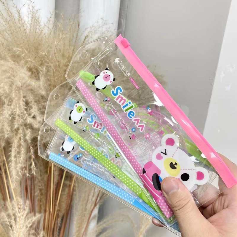 penggaris set matematike cute ruler set busur derajat