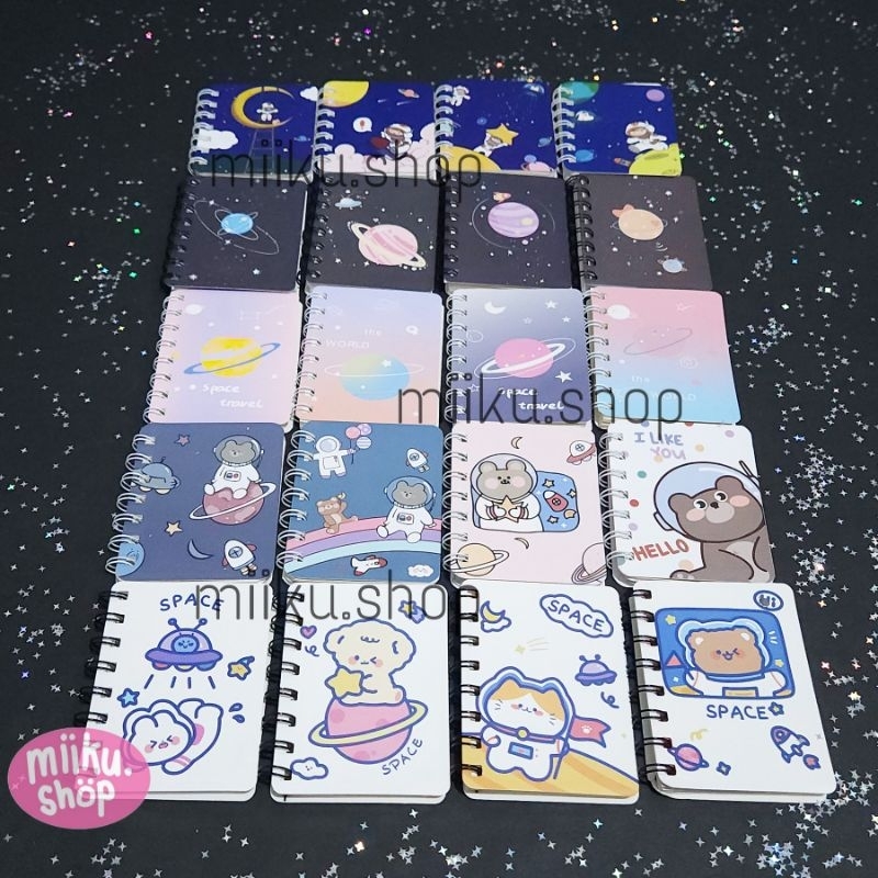

BUKU TULIS MINI MEMO NOTEBOOK PLANET LUCU