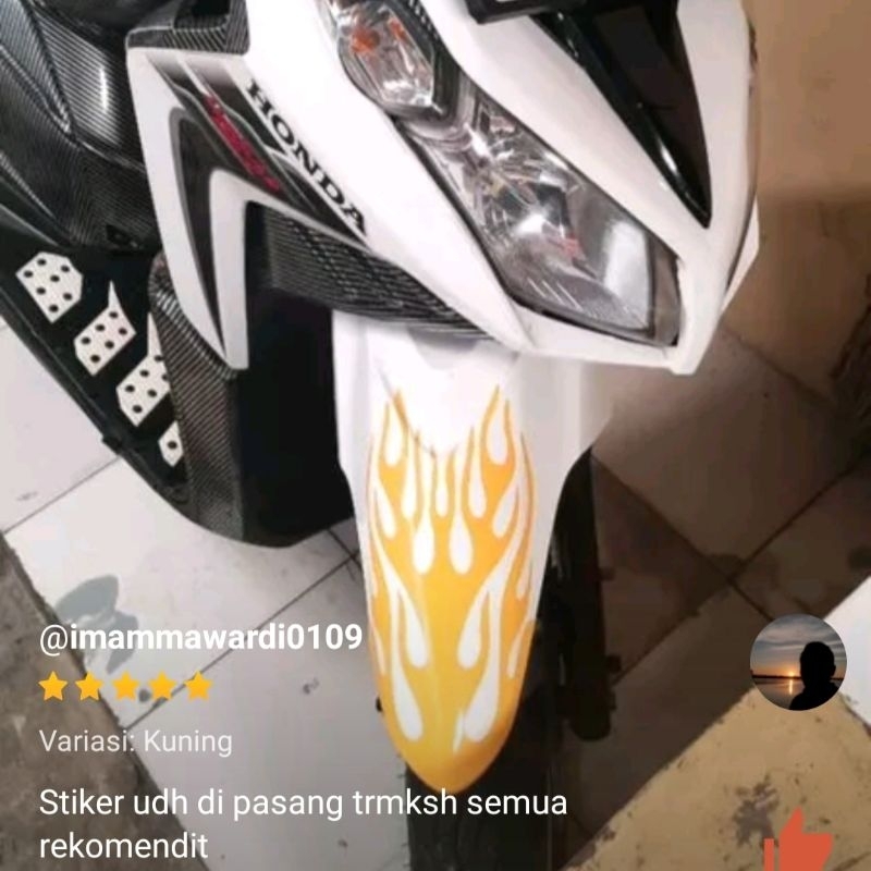 Sticker stiker api  cutting motor mobil stiker motor