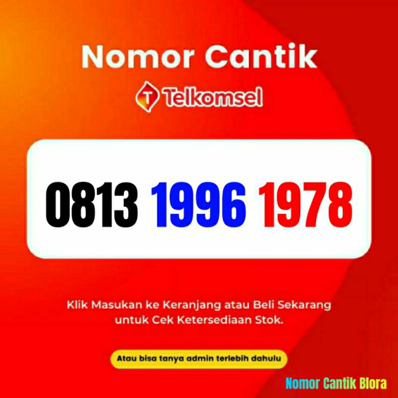 Nomor Cantik Simpati Tahun Nomer Cantik Simpati Tahun 1996 1978