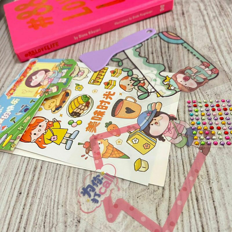 

Paket Sticker bergambar manik manik free spatula perata kode LGL - 9461