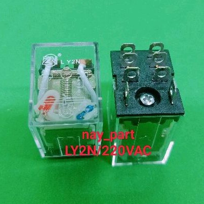 Relay Zn (LY2N/220VAC) 8Pin/220Vac Kaki Plat