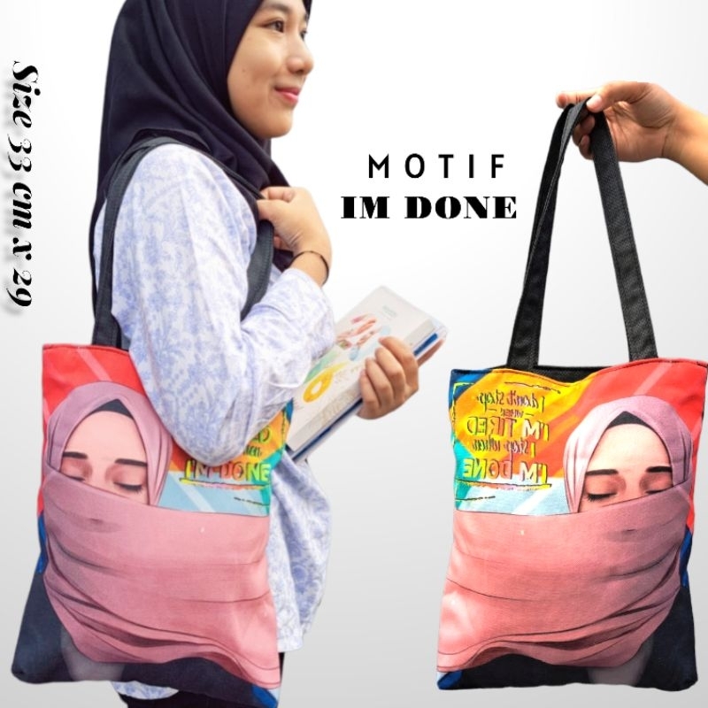 TOTEBAG SIMPLE PRINTING TALI CODURA/TALI BISBAN