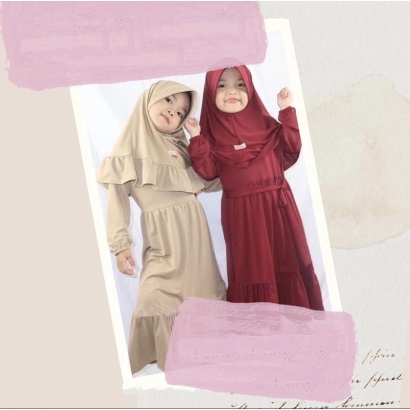 GAMIS ANAK +JILBAB/BAJU MUSLIM ANAK PEREMPUAN