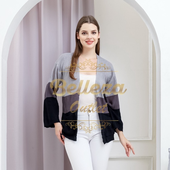 Belleza Outlet baju rajut Cardigan rajut atasan wanita Camerun