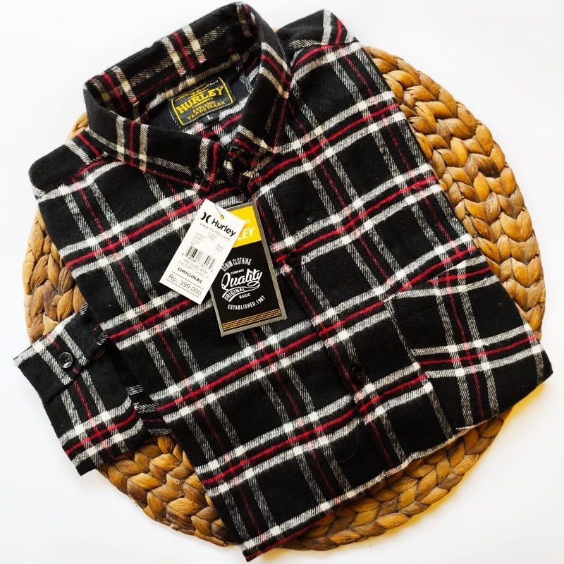 Kemeja Pria Lengan Panjang Flanel Import Bahan Woll Quality Premium