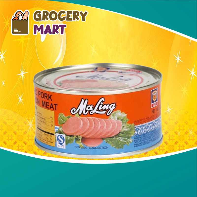 

Ma Ling TTS Luncheon Pork Meat 397gram / Daging Ham Babi Maling Non Halal