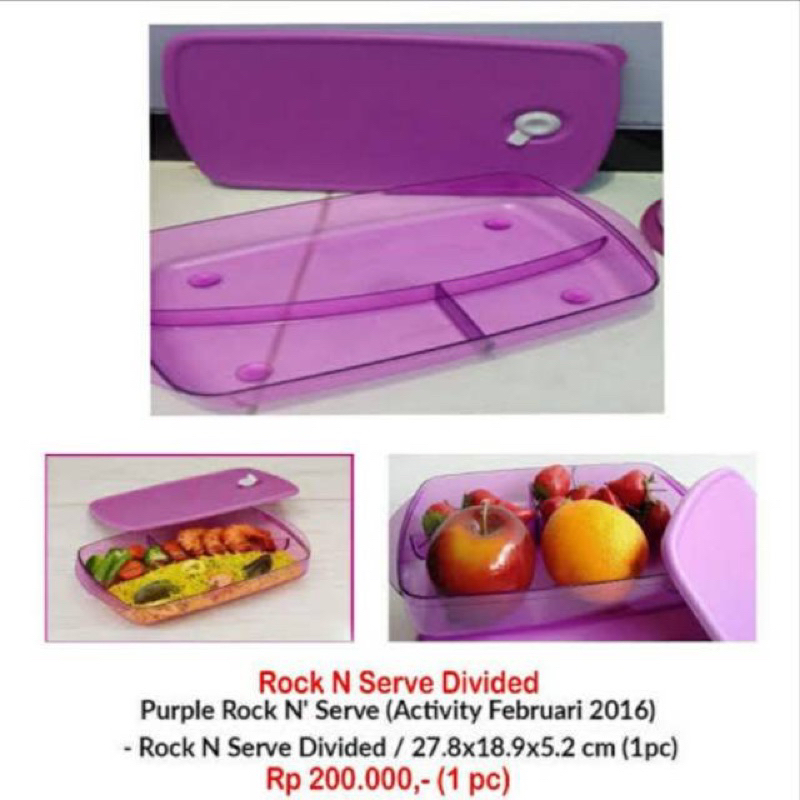 Rock n serve tupperware [GAK BISA COD]