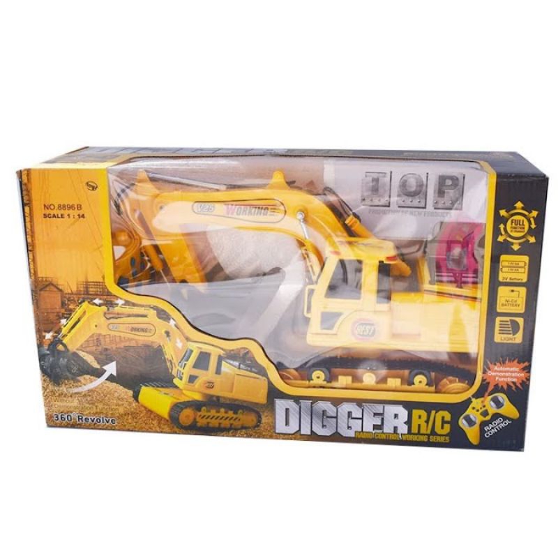 R/C excavator digger besar / excavator remote pr 17445 / Mainan Anak Laki-laki / Remote Control / Ex