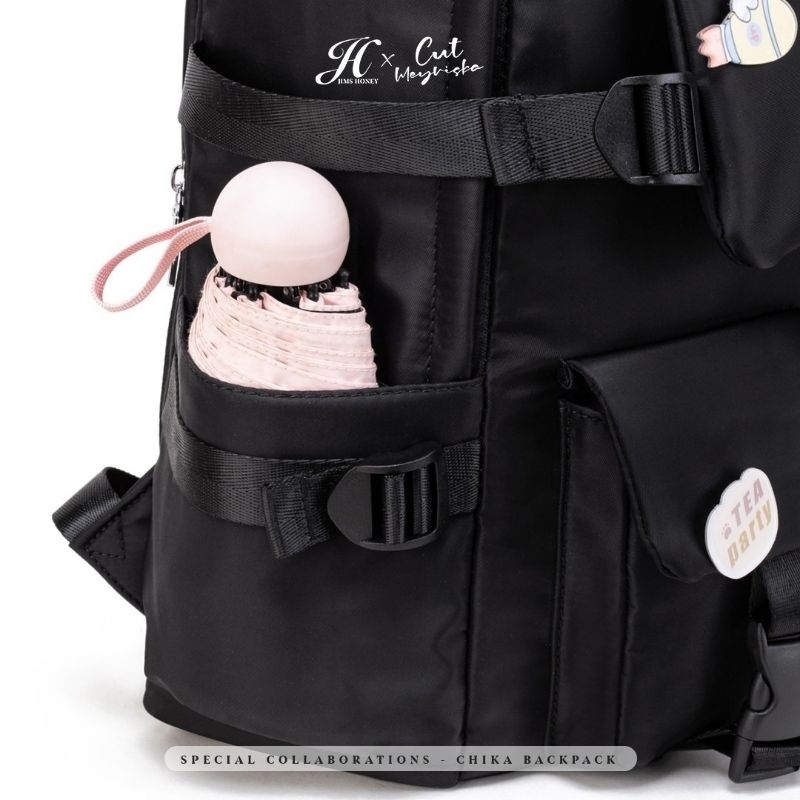 CHIKA BACKPACK JIMS HONEY ORI TAS RANSEL WANITA IMPOR FASHION CEWEK KOREA TEMPAT LAPTOP ANTI AIR
