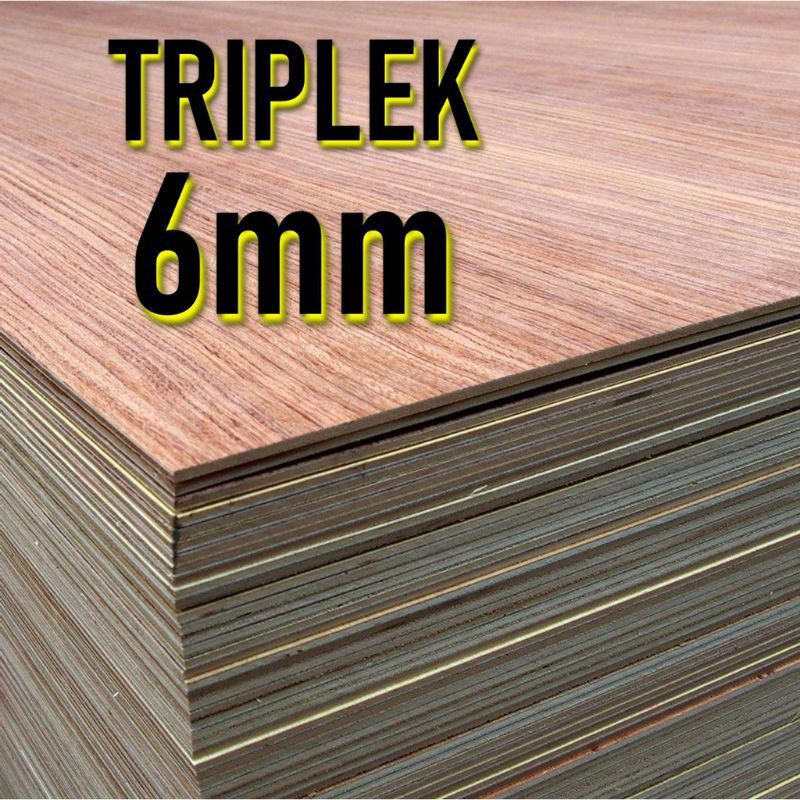 Triplek 6mm 40cm X 100cm / Triplek 6mili / Triplek potong / Triplek serbaguna