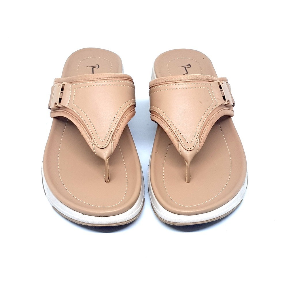 Rullief FBS 675 Sandal Flat Selop Japit Premium Wanita - Casual Slip Fashion Cewek Korea Trendy Original