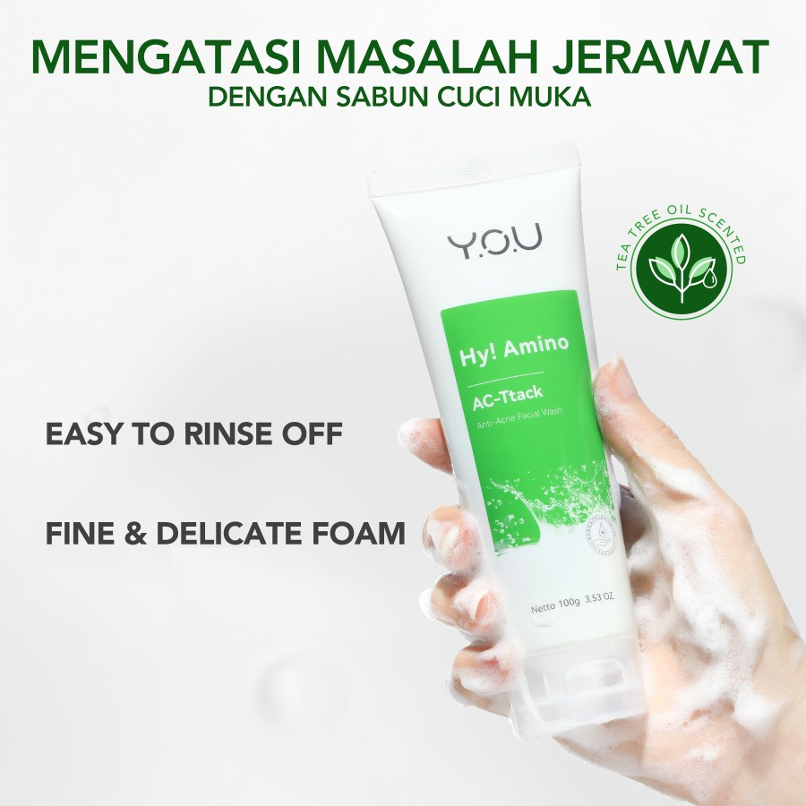 YOU Hy! Amino Facial Wash Anti-Acne,Oil Control,Brightening,Hydrating