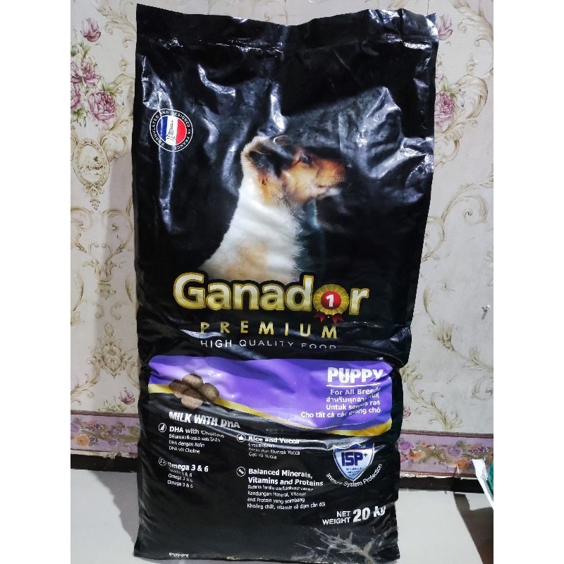 GANADOR PREMIUM MILK WITH DHA DOG FOOD PUPPY 20 KG