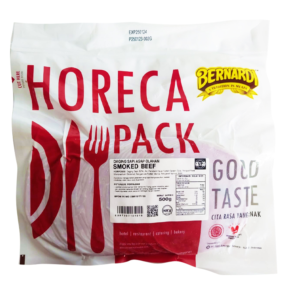 

BERNARDI HORECA SMOKE BEEF BULAT VP 500 GR