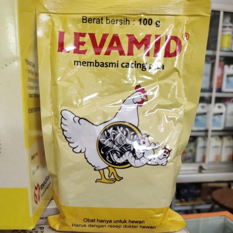 Obat Cacing Levamid 100 gram Ampuh Membasmi Cacing Pita Pada Ayam