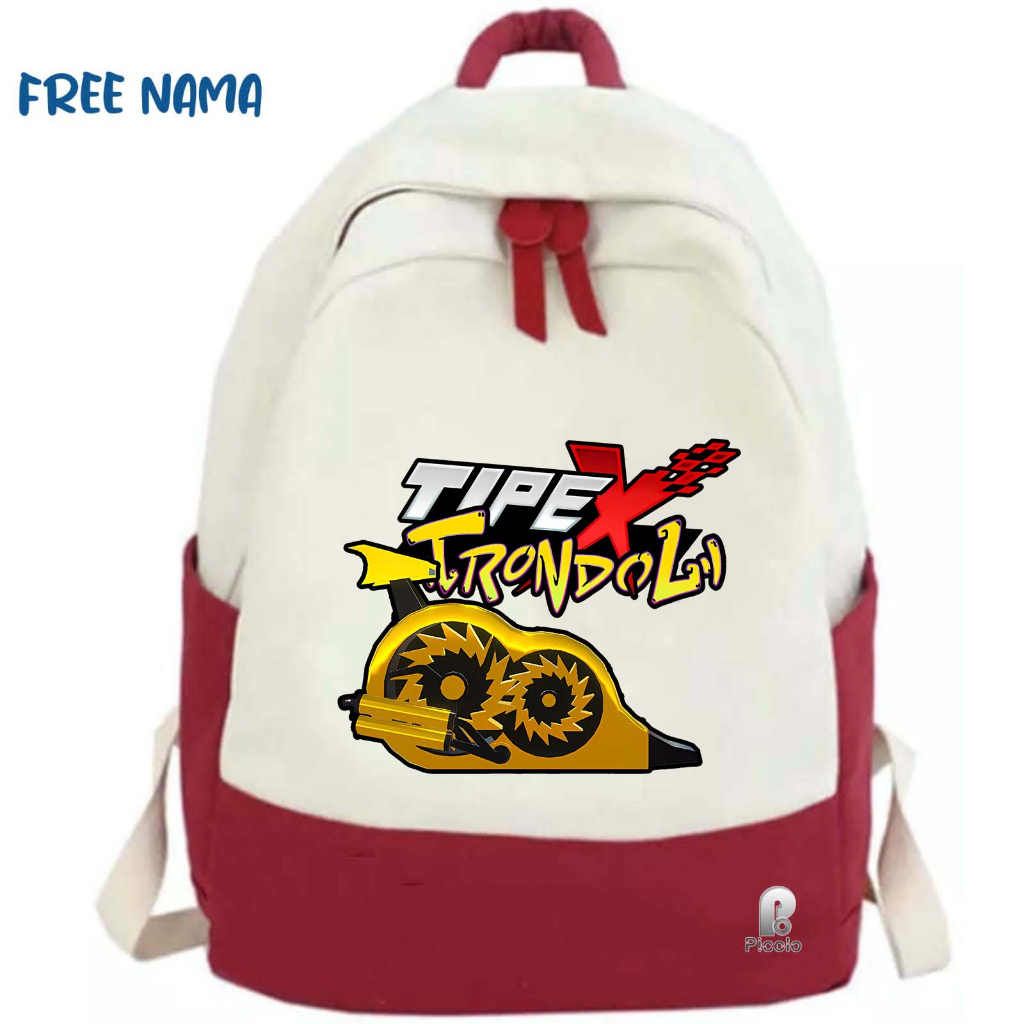 TAS RANSEL BACKPACK ANAK SEKOLAH MOTIF GAME TIPE X TRONDOL UNISEX (FREE NAMA)