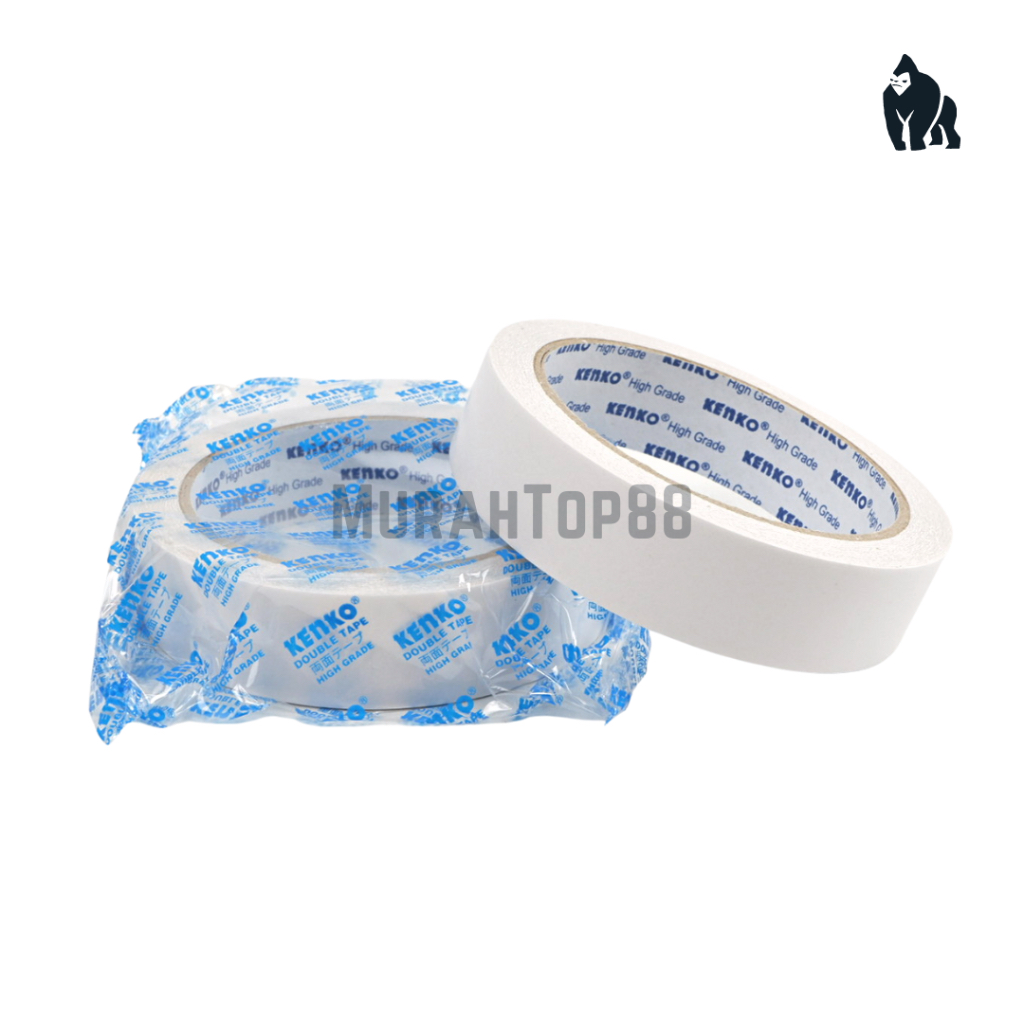 

Double Tape 1" Inch Kenko / Perekat 2 Sisi Besar [24 MM x 15 YARD]