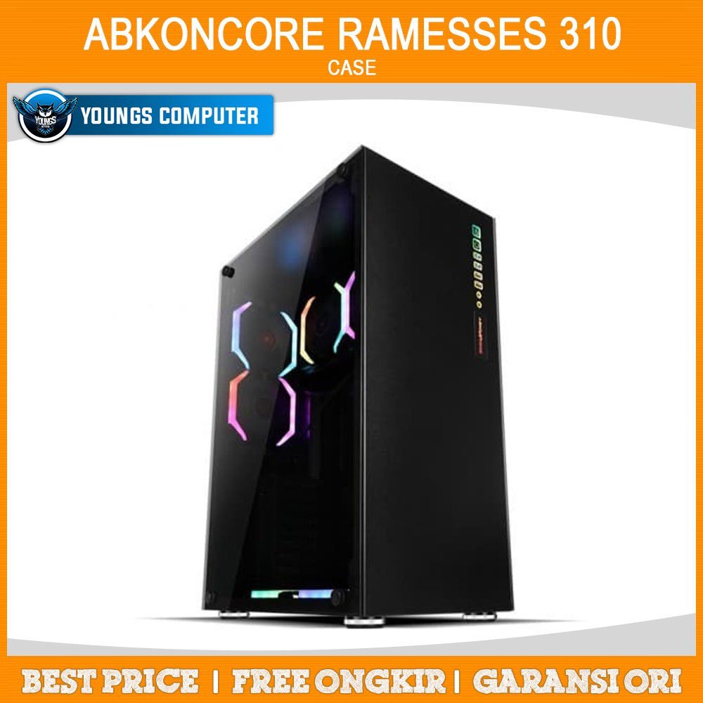 CASE ABKONCORE RAMESSES 310 E-ATX Slim Tower 6 Spider Fan aRGB Temper