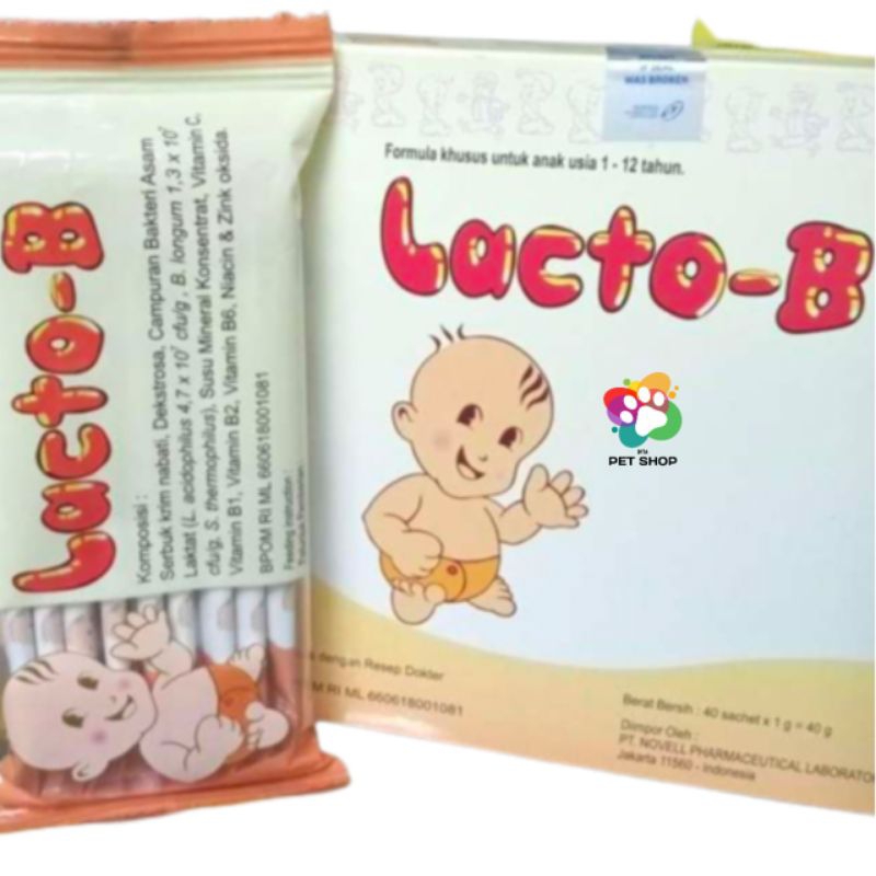 Lacto B / Obat Diare/Pencernaan Anjing Kucing Kelinci