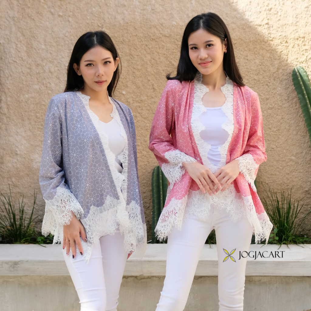 JOGJACART - RUTH - Outer Bolero Batik Wanita Modern Batik Pastel Hijab Baju Lebaran Muslim Baju Kerj