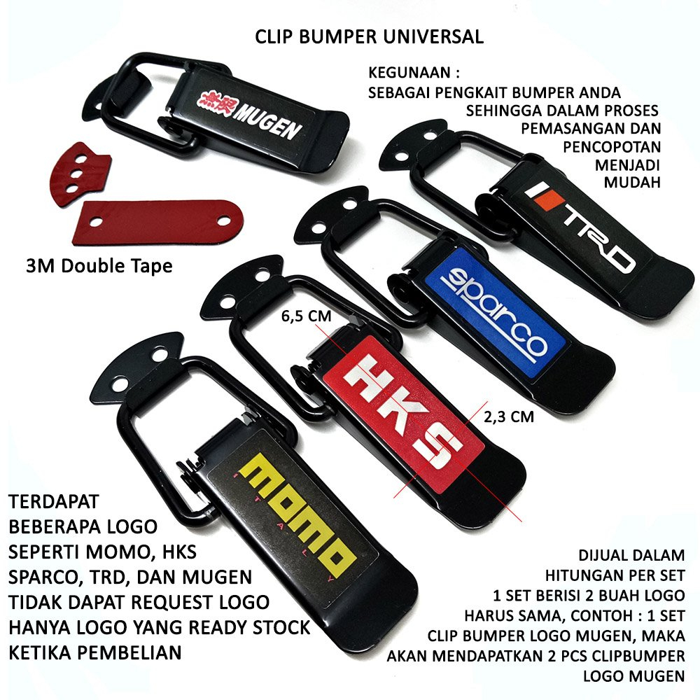 Klip Bumper Mobil / Clip bumper Mobil ukuran Kecil
