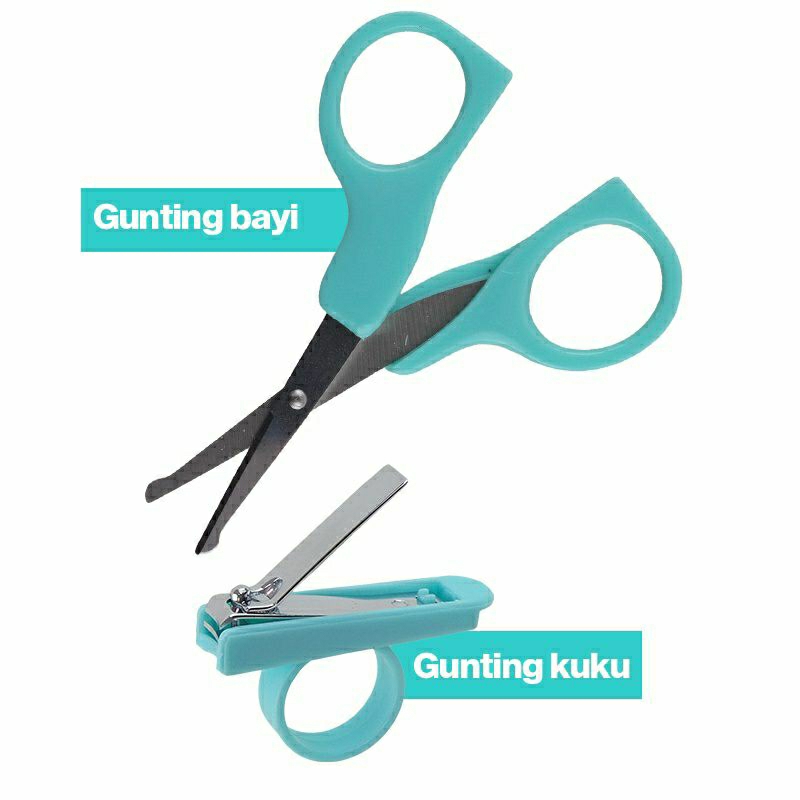 2 in 1 Manicure Set Baby Nail Newborn Dodo 0+m Gunting Newborn | Gunting Kuku Bayi Baru Lahir