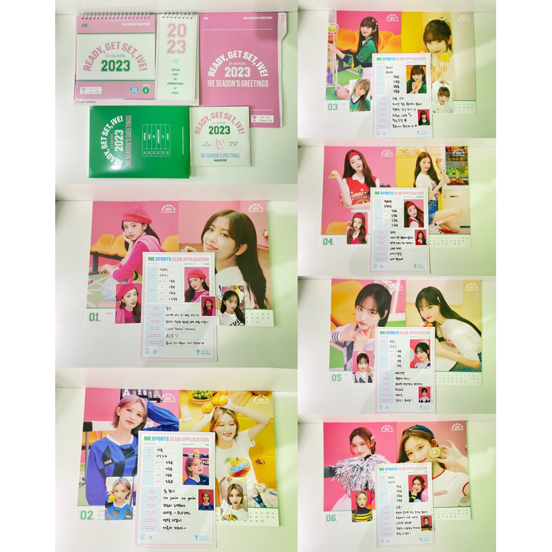 READY STOCK SG IVE - 2023 SEASON'S GREETINGS [READY, GET SET, IVE] SSQ SHARING YUJIN GAEUL REI WONYO