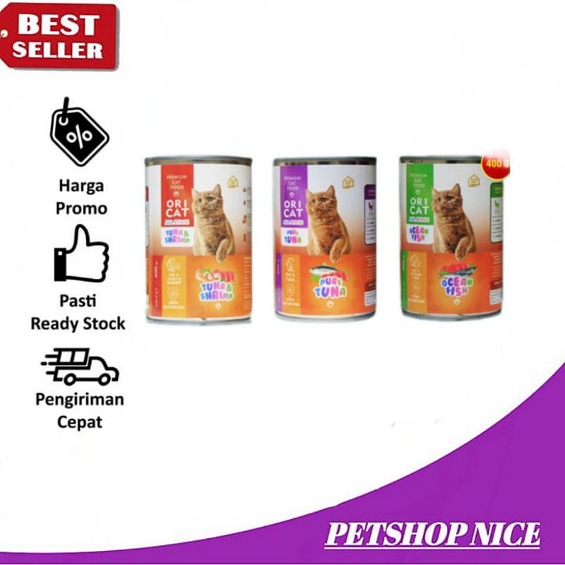 Makanan Kucing Ori cat Kaleng 400gr - Makanan kaleng kucing all varian