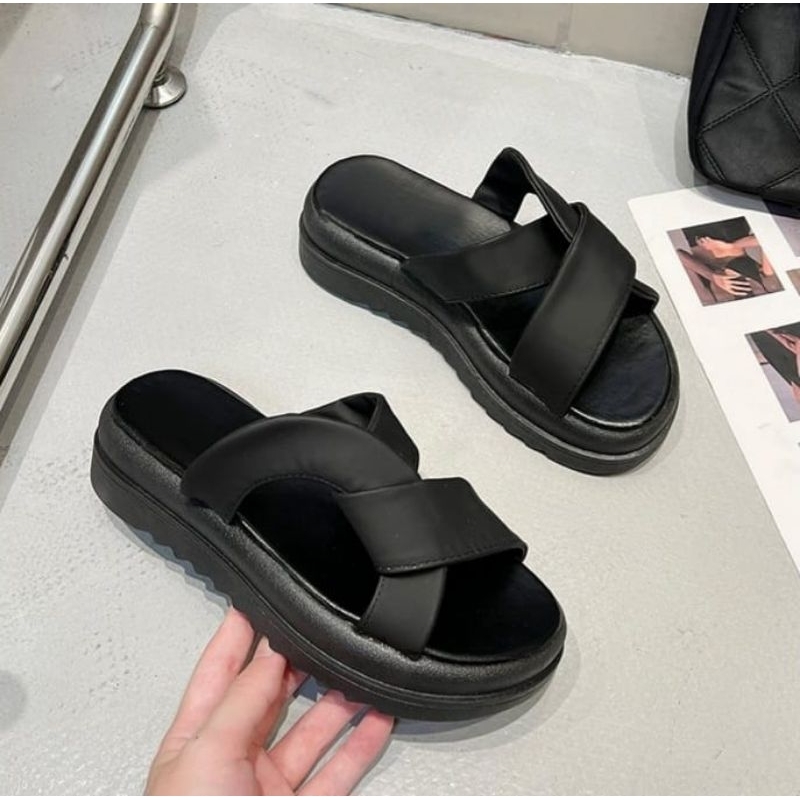 MYSTYLE Diana Korea Design Sandal Flat Fashion Wanita Import