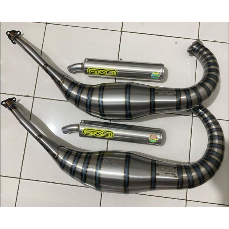 Knalpot Ninja R/RR/SS Model C Lande Kalajengking Plat Galvanis X Slilincer Silver Pro SE Original Dt
