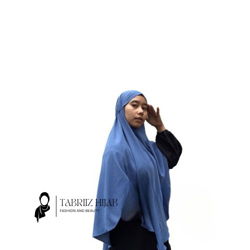 Jilbab Khimar Bergo Maryam CRINKLE AIRFLOW PREMIUM (XL) | Jilbab Instan Tali Non Pad (XL) | Hijab Be