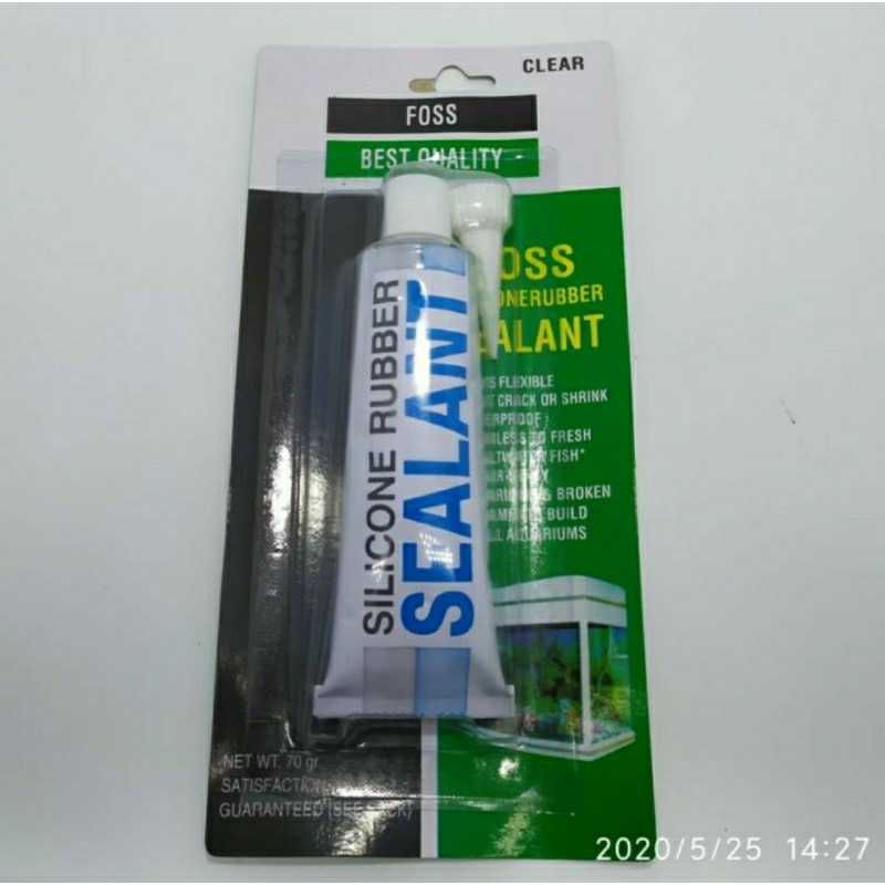 

Lem Sealant Silicone Rubber Lem Kaca Bening 70gr