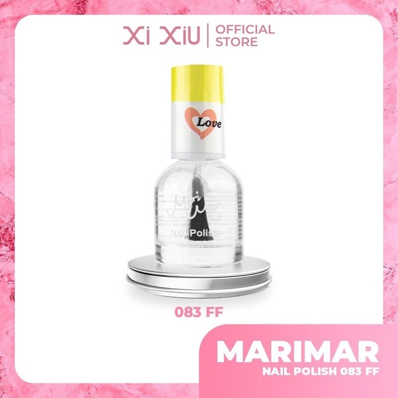 KUTEK MARIMAR NAIL POLISH SHADES TRANSPARANT CLEAR 083FF | BLACK | KUTEK HALAL BPOM