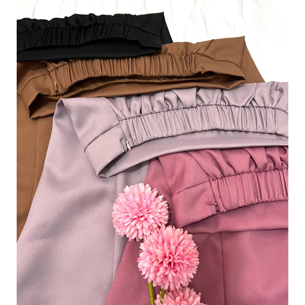 Cherry_ Skirt A line | rok span wanita korea | rok panjang wanita