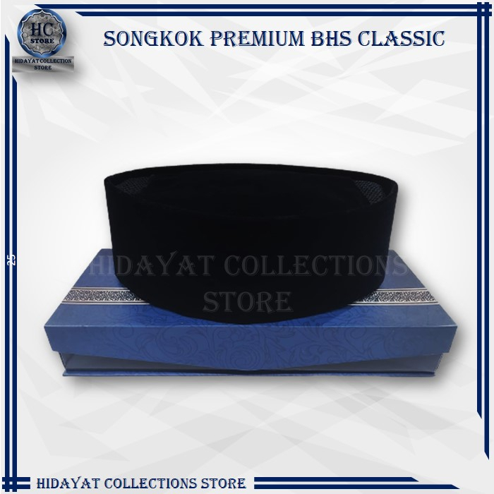 Songkok Hitam BHS Classic STD Songkok BHS Premium