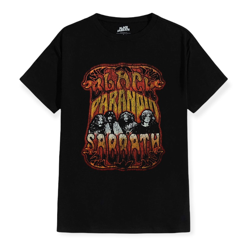T-SHIRT / KAOS BAND OFFICIAL BLACK SABBATH - PARANOID PSYCH