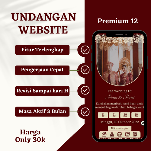 

Undangan Digital Website Undangan Pernikahan Online Undangan Web Murah Premium 12