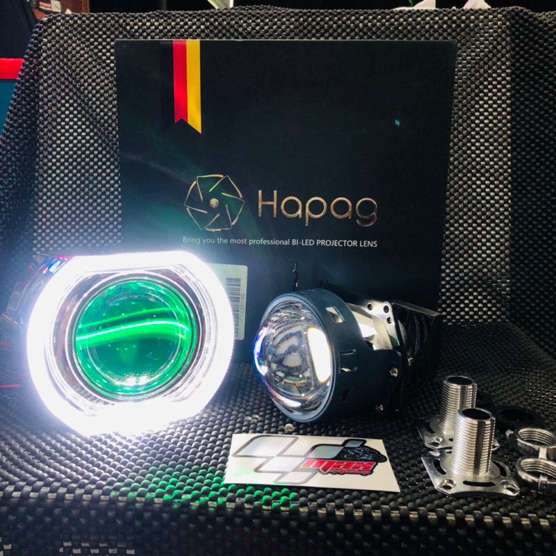 PROJECTOR BILED HAPAG M1 70WATT  GERMAN QUALITY+SHROUD BMW DEVIL EYES